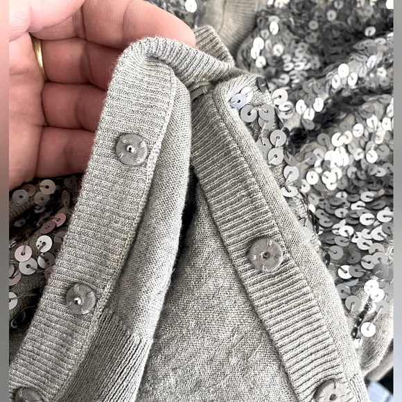 NWT Talbots Sequin Cardigan Sweater Women’s Size XP Petites - Picture 8 of 9
